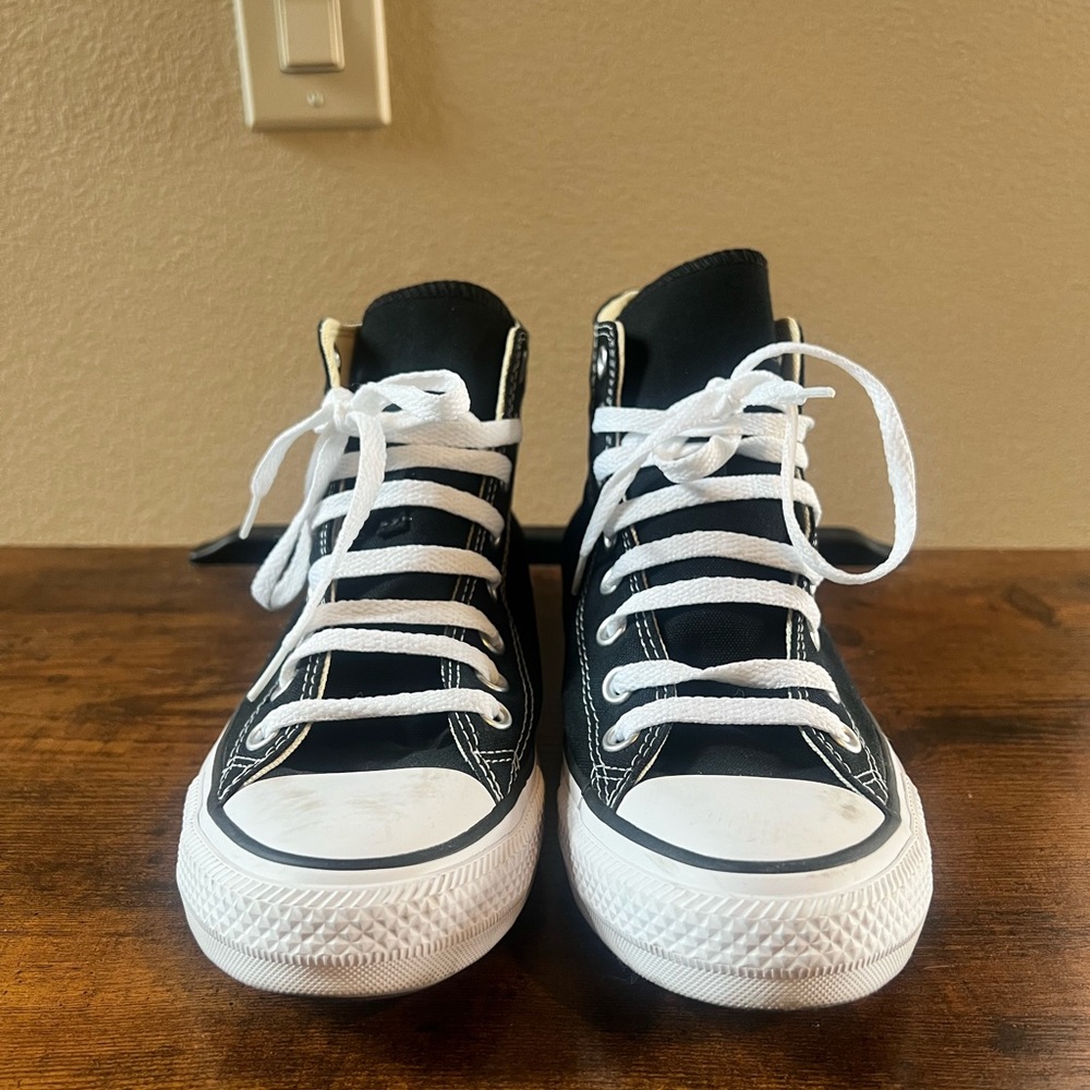 Converse Black and White High-Top Sneakers